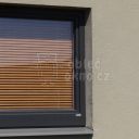 Opravené dřevěné okno hliníkovým opláštěním (RAL, antracit)