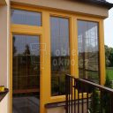 Oprava dřevěných oken a dveří celohliníkovým opláštěním (RAL, žlutá)