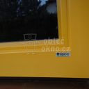 Detail zrenovovaného okna hliníkovým opláštěním, Window servis (RAL, žlutá)