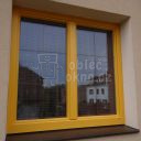 Renovace dřevěných oken hliníkovým opláštěním (RAL, žlutá)